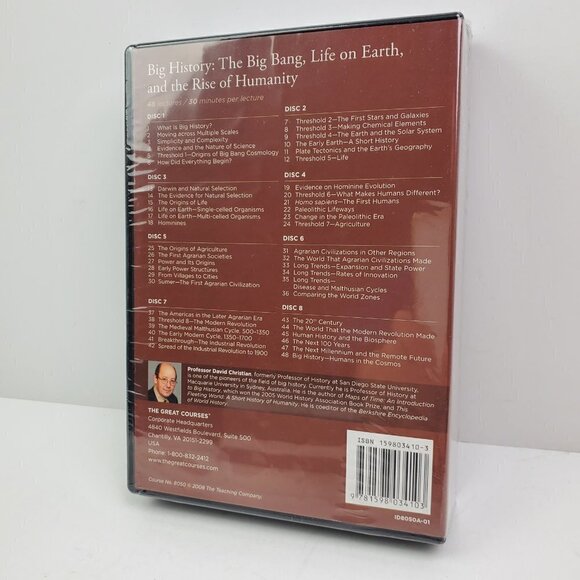 Great Courses Big History Big Bang Life on Earth Rise Humanity DVD Set Guidebook - Picture 2 of 7
